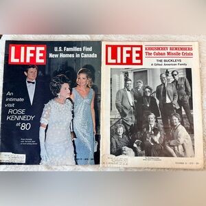 (2) LIFE Magazines (1970) Rose Kennedy’s 80th Birthday